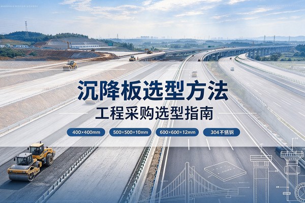 清水河沉降板选择方法