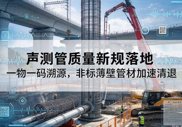 清水河声测管质量新规落地，一物一码溯源，非标薄壁管材加速清退