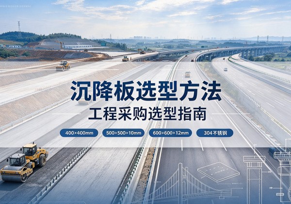 清水河沉降板选择方法